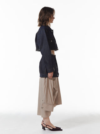 DENIM LAP SKIRT