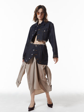 DENIM LAP SKIRT