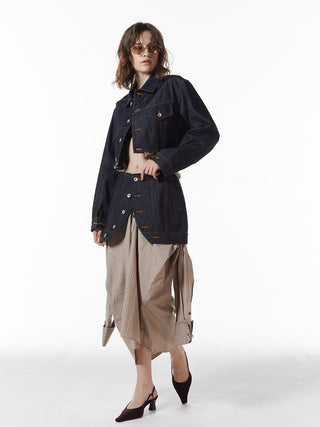 DENIM LAP SKIRT