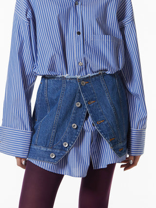 DENIM LAP SKIRT
