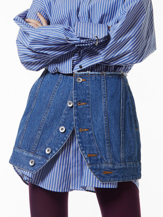 DENIM LAP SKIRT