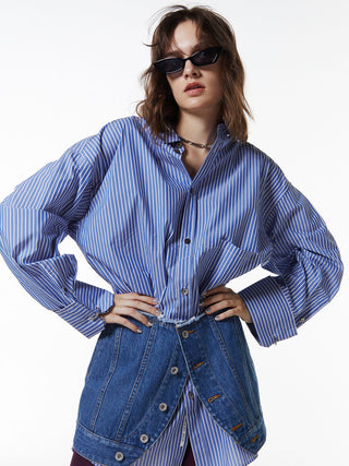 DENIM LAP SKIRT