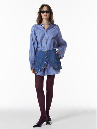 DENIM LAP SKIRT