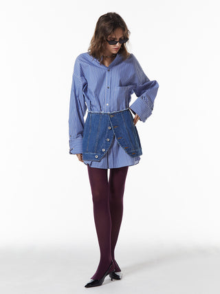 DENIM LAP SKIRT