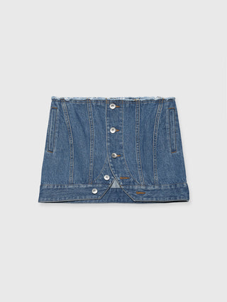 DENIM LAP SKIRT