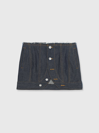 DENIM LAP SKIRT