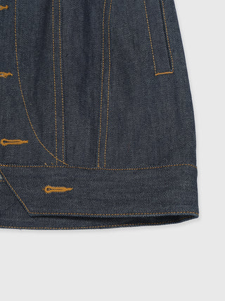 DENIM LAP SKIRT