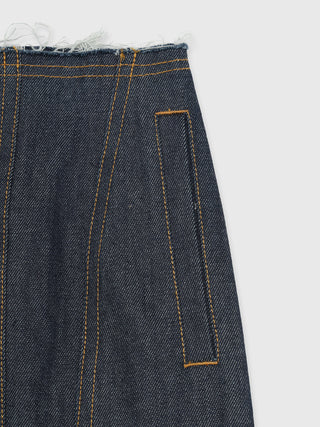 DENIM LAP SKIRT