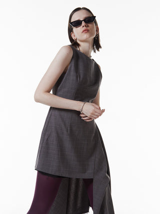 ASYMMETRY MINI DRESS