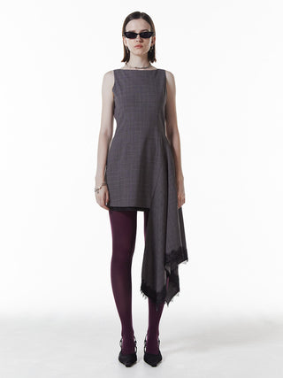 ASYMMETRY MINI DRESS