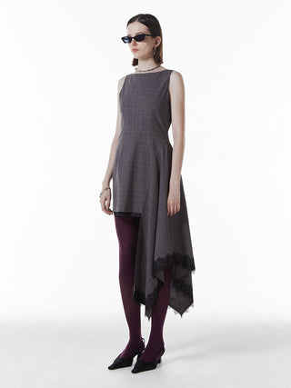 ASYMMETRY MINI DRESS
