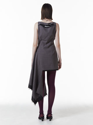 ASYMMETRY MINI DRESS