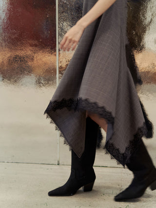 ASYMMETRY MINI DRESS