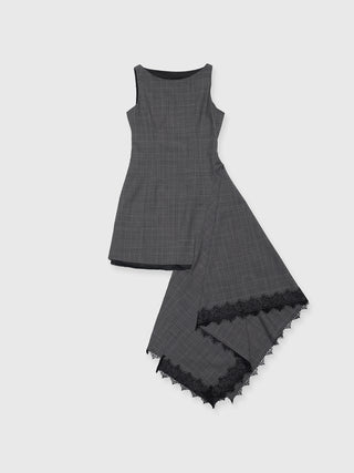 ASYMMETRY MINI DRESS