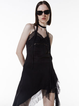 ASYMMETRY LACE DRESS