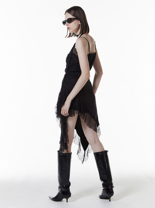 ASYMMETRY LACE DRESS