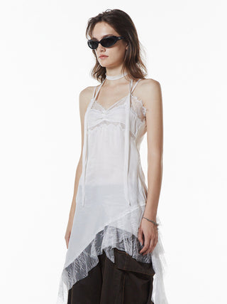ASYMMETRY LACE DRESS