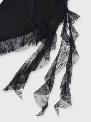 ASYMMETRY LACE DRESS