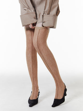 LACE OVER-KNEE SOCKS