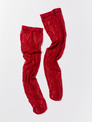 LACE OVER-KNEE SOCKS