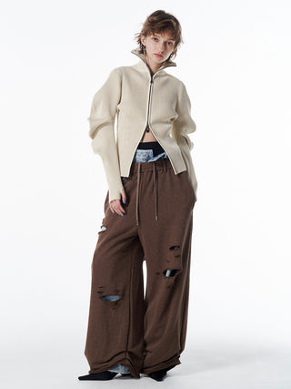 ESCARGOT SLEEVE KNIT