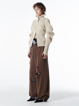 ESCARGOT SLEEVE KNIT