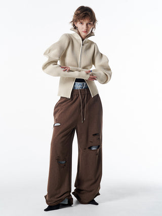 ESCARGOT SLEEVE KNIT