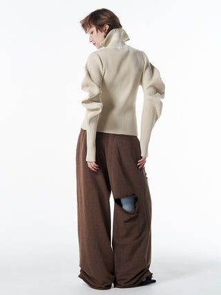 ESCARGOT SLEEVE KNIT