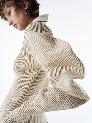 ESCARGOT SLEEVE KNIT