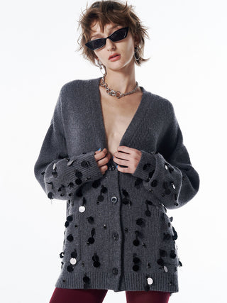 BIJOU OVER KNIT CARDIGAN