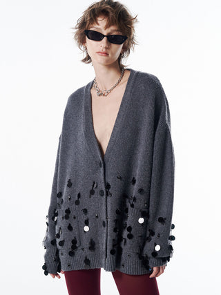 BIJOU OVER KNIT CARDIGAN
