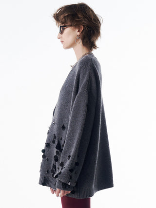 BIJOU OVER KNIT CARDIGAN