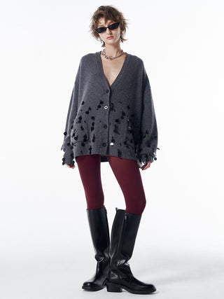 BIJOU OVER KNIT CARDIGAN