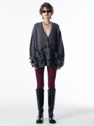 BIJOU OVER KNIT CARDIGAN