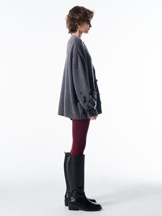 BIJOU OVER KNIT CARDIGAN