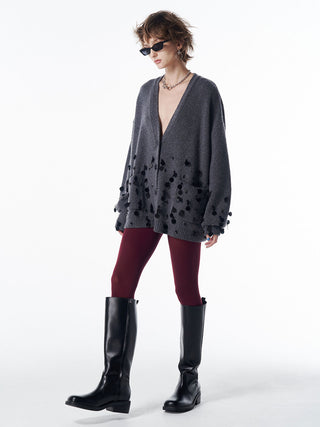 BIJOU OVER KNIT CARDIGAN