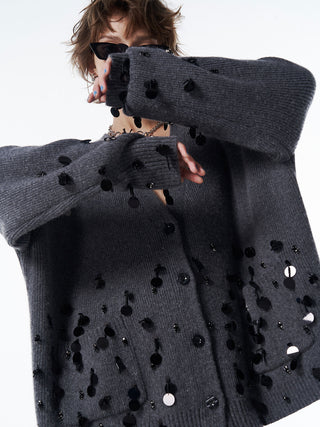 BIJOU OVER KNIT CARDIGAN