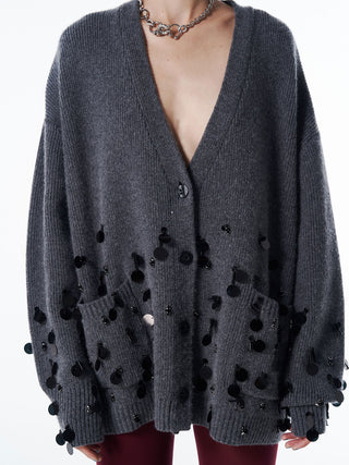 BIJOU OVER KNIT CARDIGAN