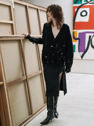 BIJOU OVER KNIT CARDIGAN