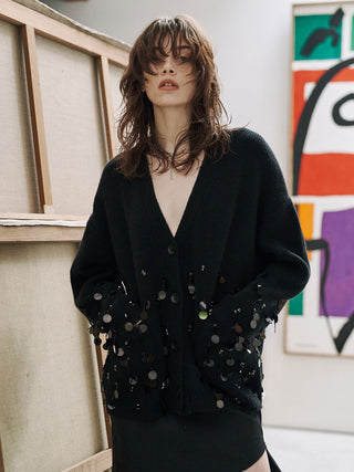 BIJOU OVER KNIT CARDIGAN