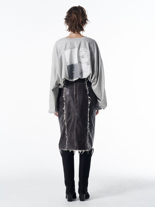 FAUX LEATHER TIGHT SKIRT