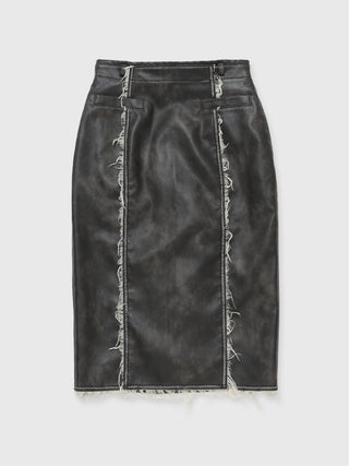 FAUX LEATHER TIGHT SKIRT