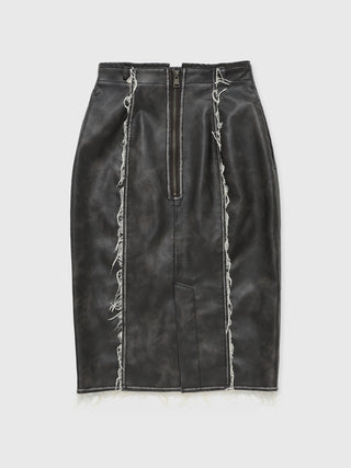 FAUX LEATHER TIGHT SKIRT