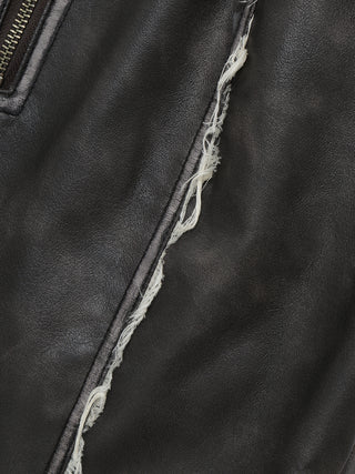 FAUX LEATHER TIGHT SKIRT