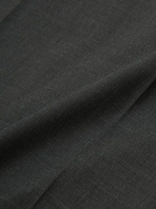 LACE TRIM WOOL DRESS