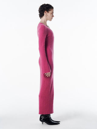 SLIT KNIT DRESS
