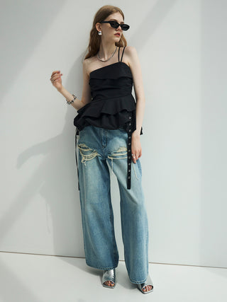 ASSYMMETRY CAMI BUSTIER