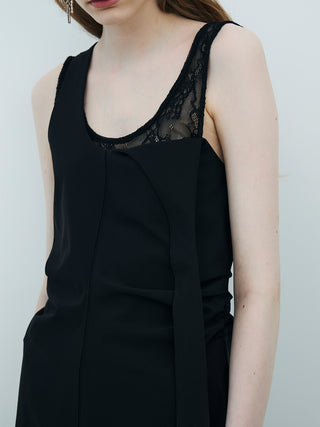 TIE NECK MINI DRESS