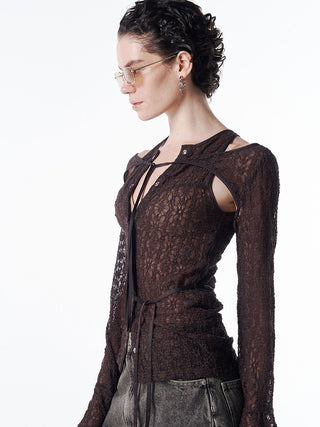 LACE COMPACT LAYERED TOPS