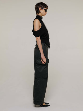 NECK LACE SLEEVELESS KNIT